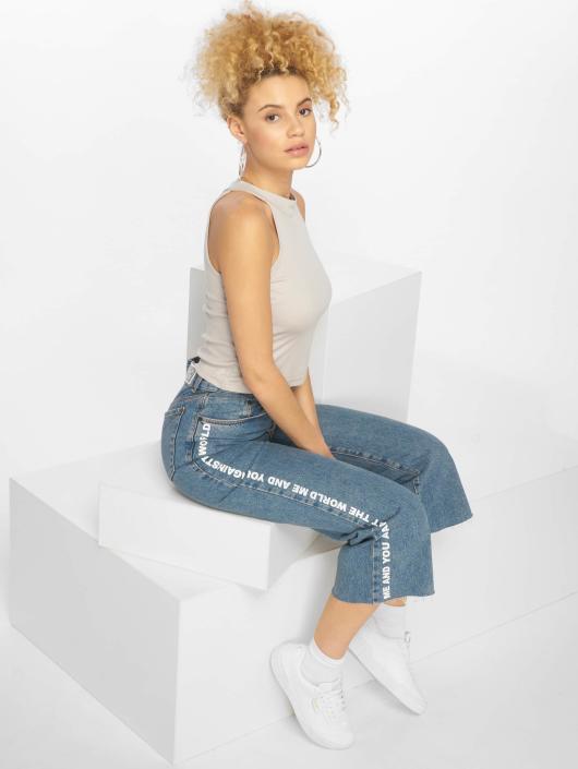 Urban Classics Tops sans manche Rib gris